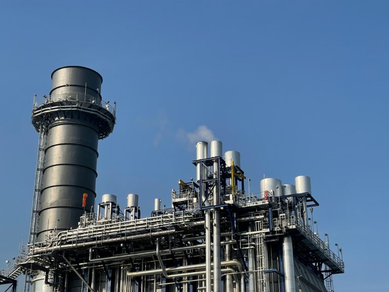 Factory under a blue sky during the day
